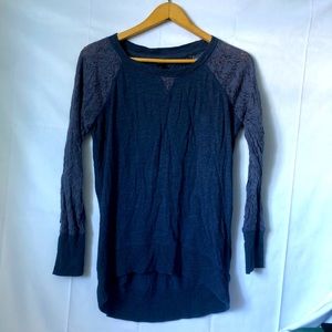 Denver Hayes Long Lace Sleeve Sweater